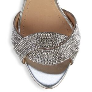 SCHUTZ Silver Crystal Heels for Special Occasions- Size (11)